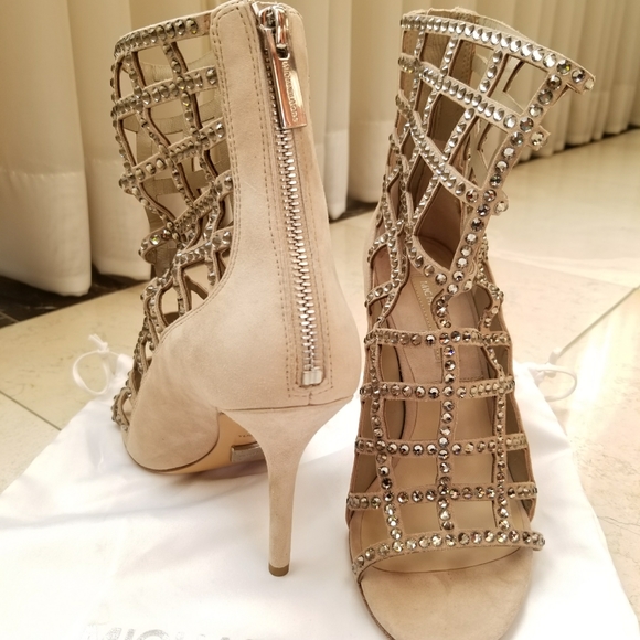 Michael Kors Swarovki Crystal Ankle Sandle Heel - Picture 3 of 5
